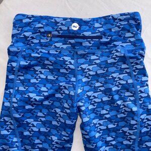 Women's Vineyard Vines Blue Whale Logo Design Leggings Performance size XS